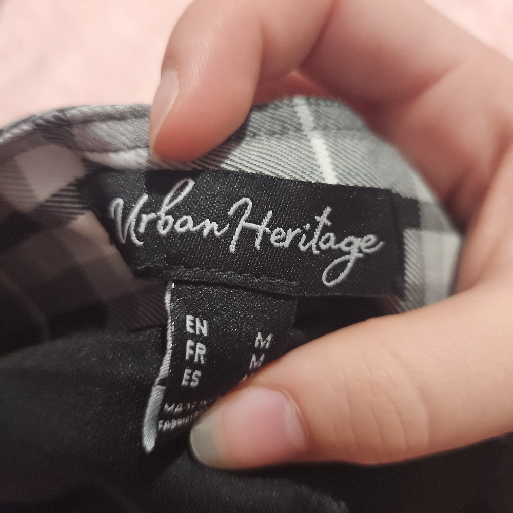 Urban Heritage Black & White Plaid Pleated Skater Skirt - Picture 2 of 2